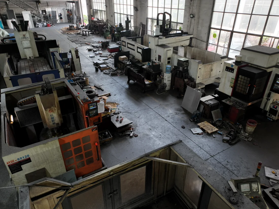 CNC machining workshop